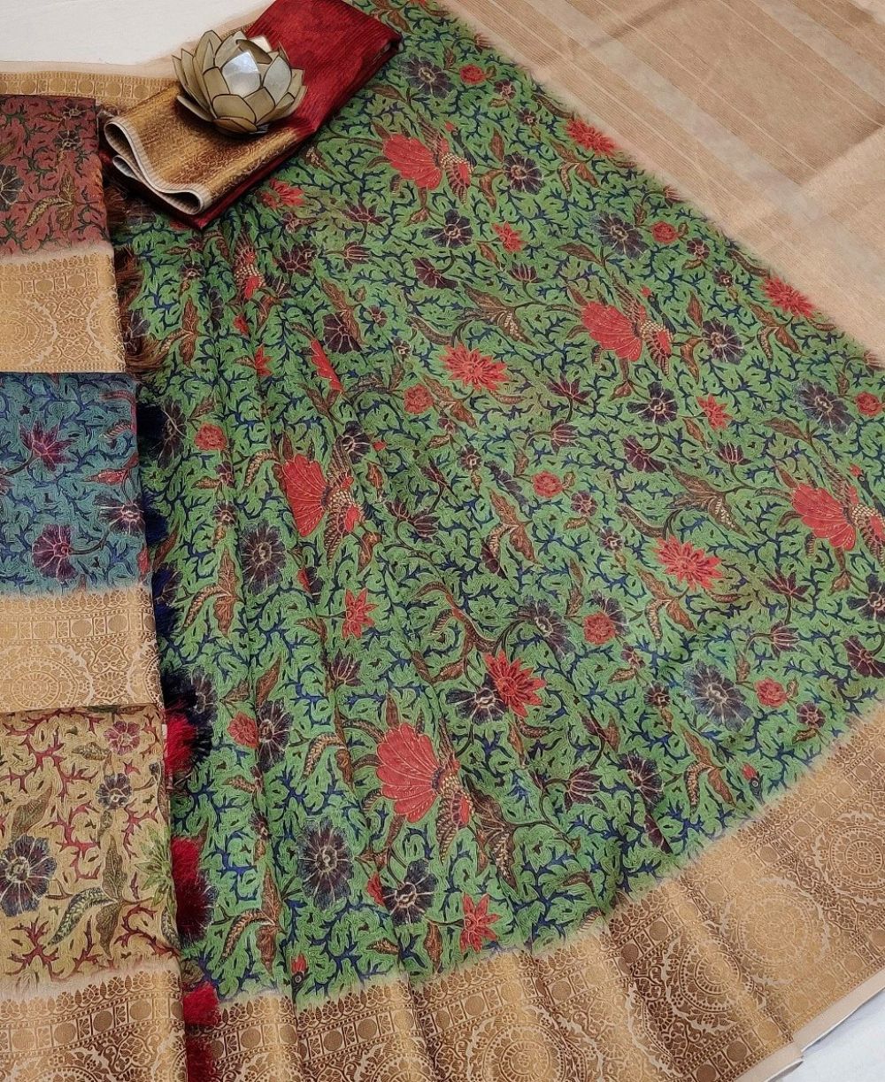 CHANDERI WITH ZARI BORDER