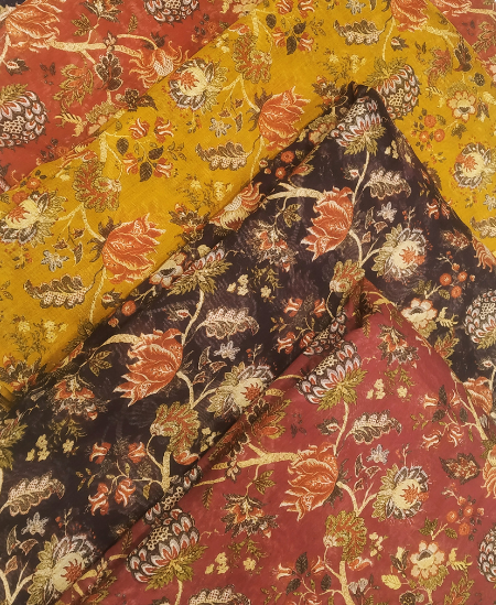 Pure Chanderia Silk Printed Fabric