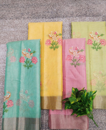 TISSUE WITH CONVENT EMBROIDERY