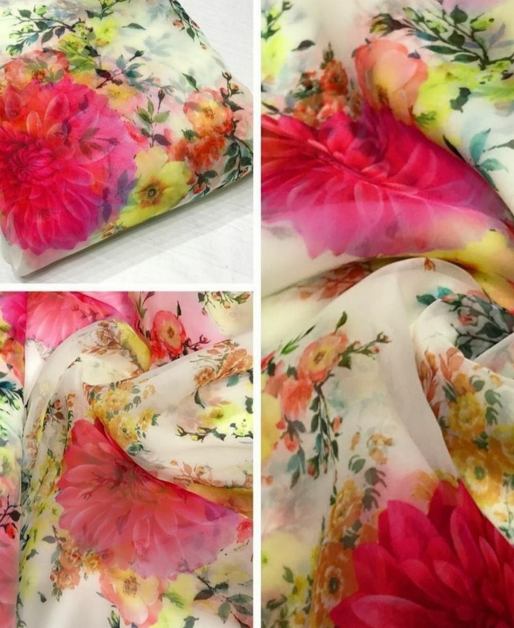 ORGANZA WITH DIGITAL PRINTS