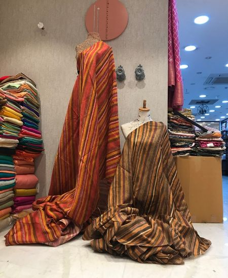 Sheer Chanderi Silk Printed Fabric